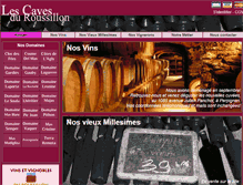 Tablet Screenshot of lescavesduroussillon.com